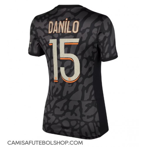 Camisa de time de futebol Paris Saint-Germain Danilo Pereira #15 Replicas 3º Equipamento Feminina 2023-24 Manga Curta